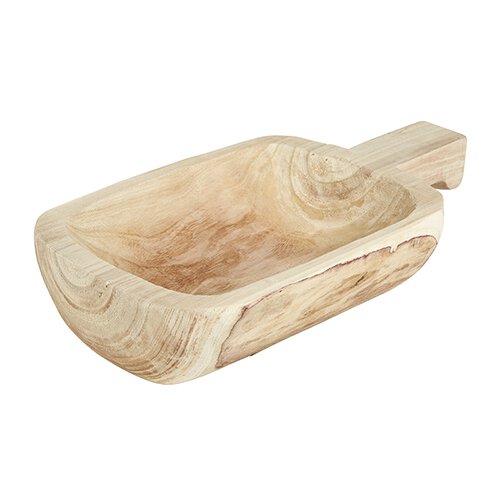 PAULOWNIA HANDLED TRAY, NATURAL
