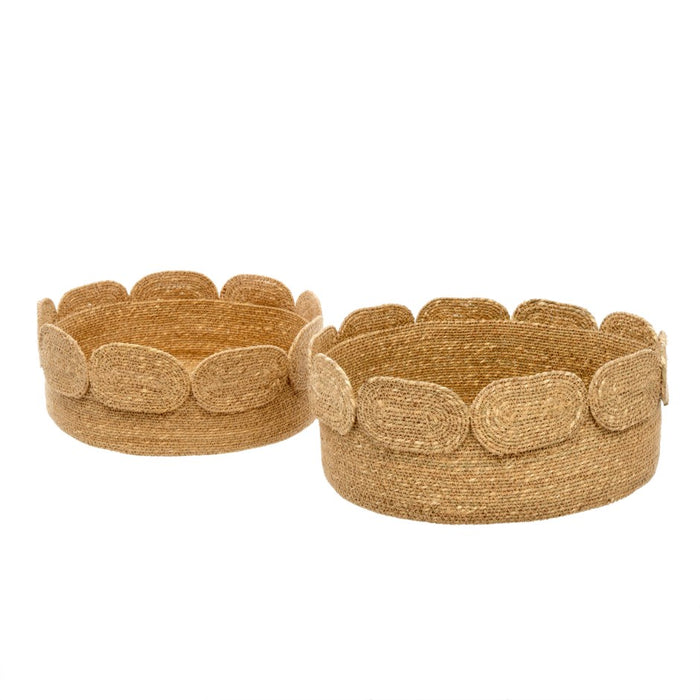 SCALLOP EDGE BASKET SET