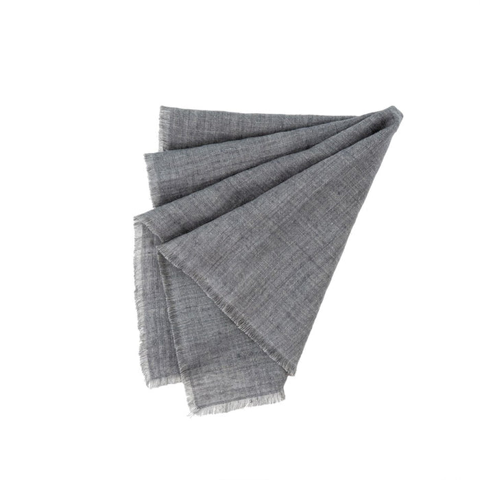 ADDY LINEN NAPKINS - STEEL GREY