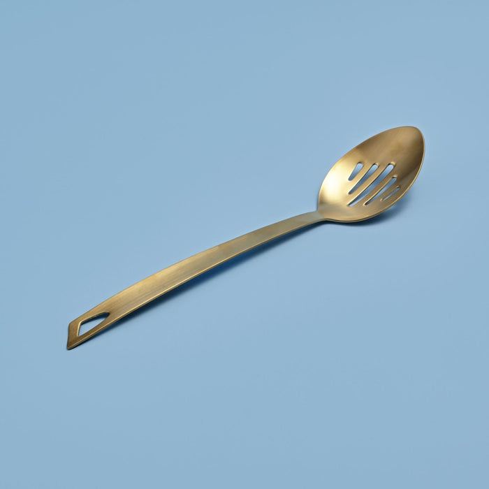 MATTE GOLD SLOTTED SPOON