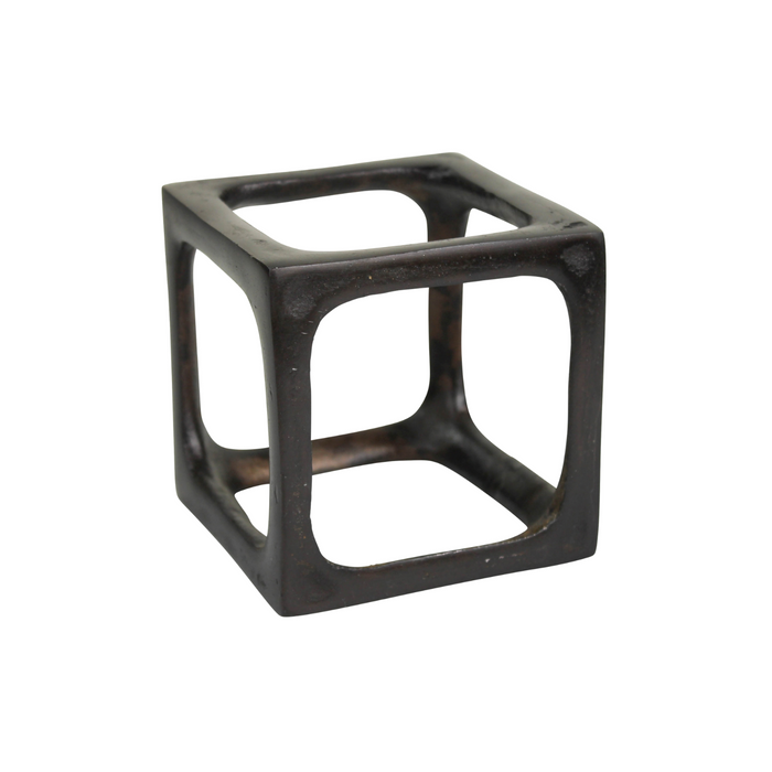 BRONZE CUBED OBJECT