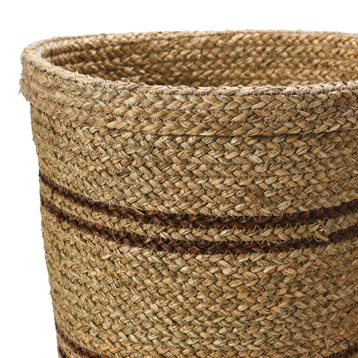 BROWN STRIPE BASKETS