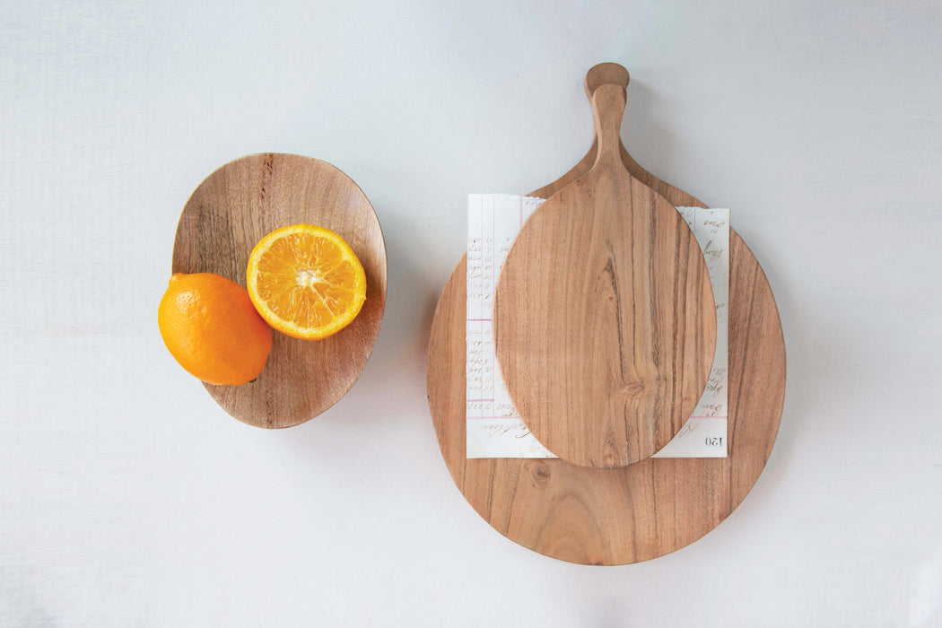 ROUNDED ACACIA CHEESE BOARD