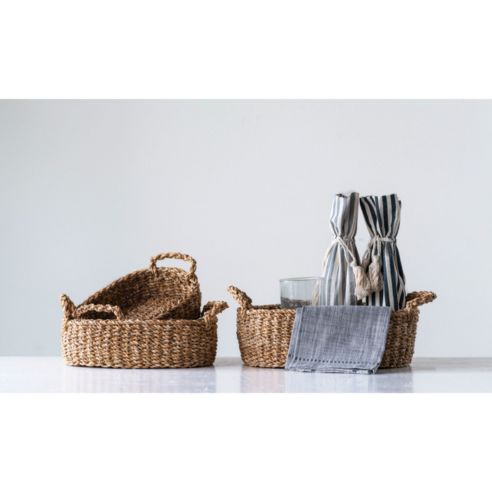 FINCH SEAGRASS BASKETS SET OF 3