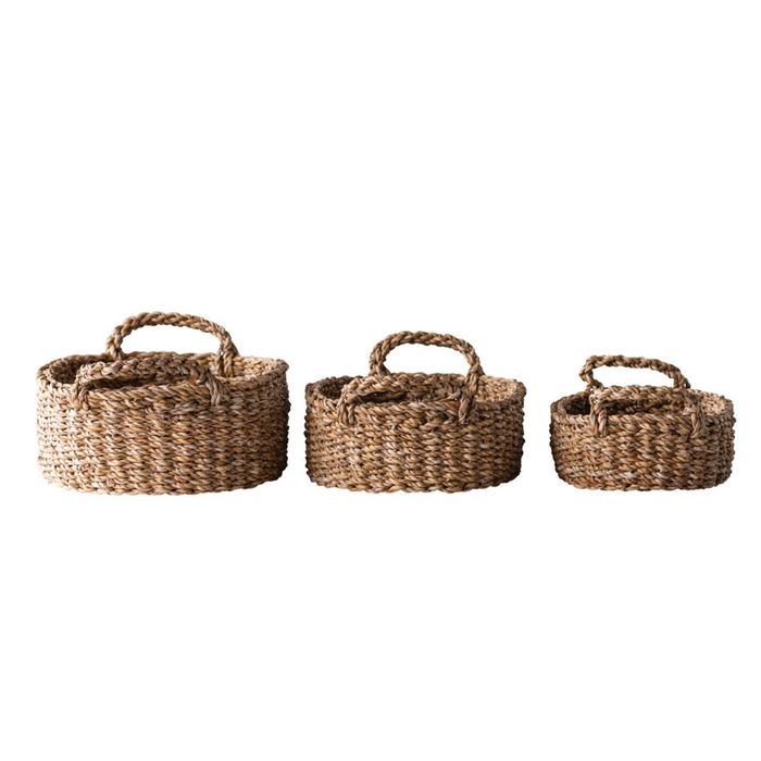 FINCH SEAGRASS BASKETS SET OF 3