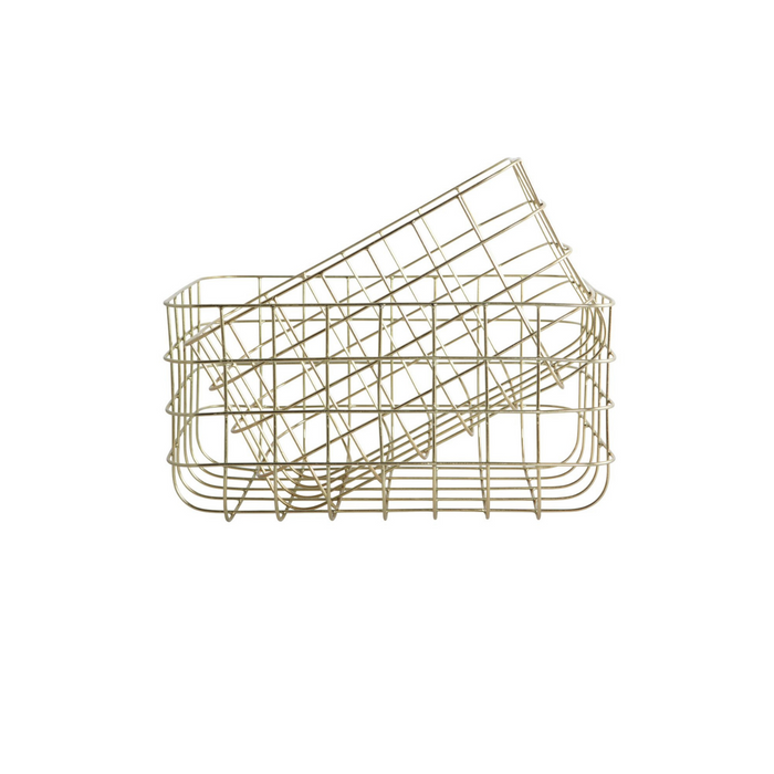 BRASS WIRE BASKETS