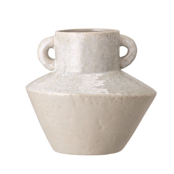 ISLA STONEWARE VASE WITH HANDLES