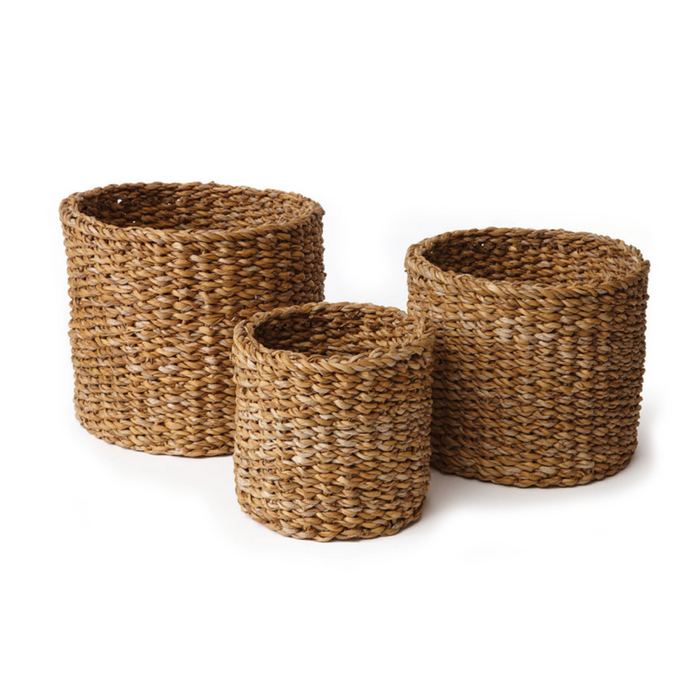 PETITE SEAGRASS BASKETS SET OF 3