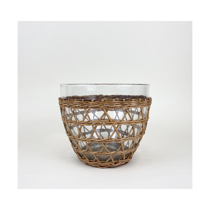 RATTAN CAGE SALAD BOWL