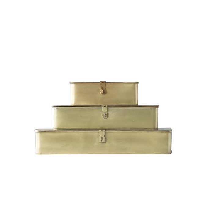 BRASS RECTANGLE METAL BOXES