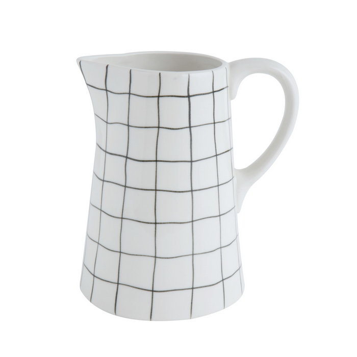 REESE BLACK GRID PITCHER