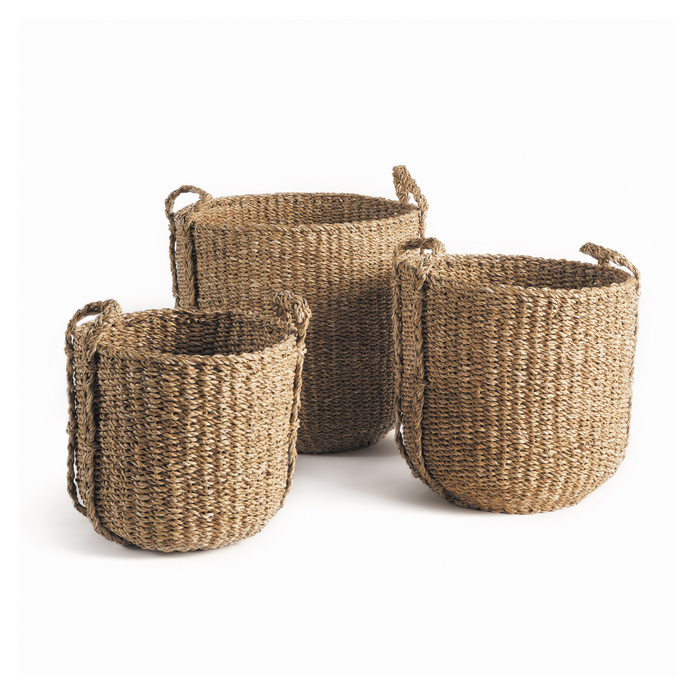 SEAGRASS DRUM BASKETS