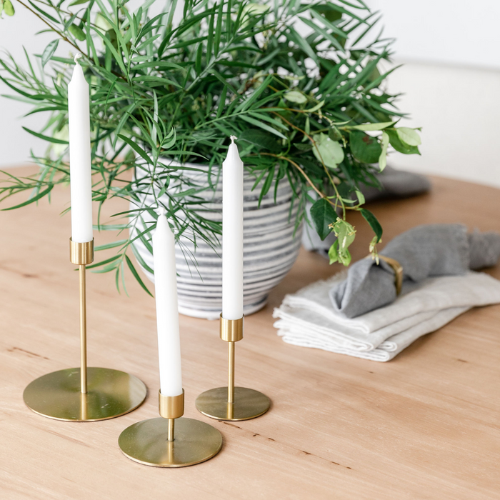 GOLD CANDLE HOLDER